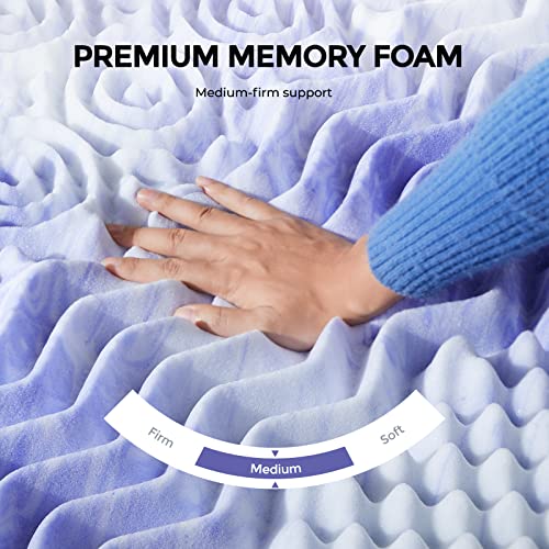 3-Inch Twin XL Memory Foam Mattress Topper with 7 Comfort Zones