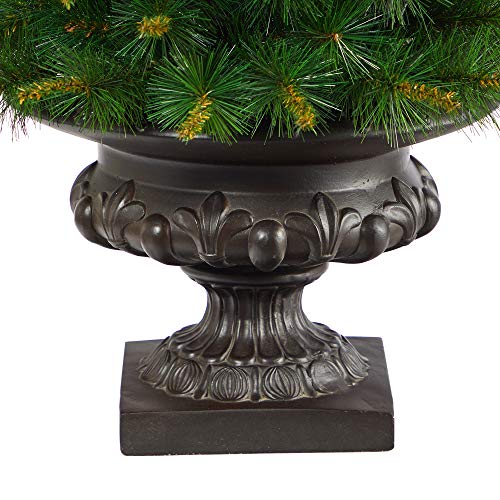 Nearly Natural 3.5ft New England Pine Artificial Christmas Tree with 50 Clear Lights