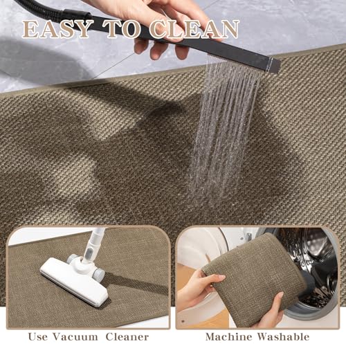 Chakme Ultra Thin Non-Slip Quick Dry Bath Mat 24x17 Dark Beige