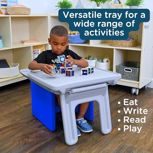 Foldable Kids Chair Desk Tray Attachment for Cube Chairs