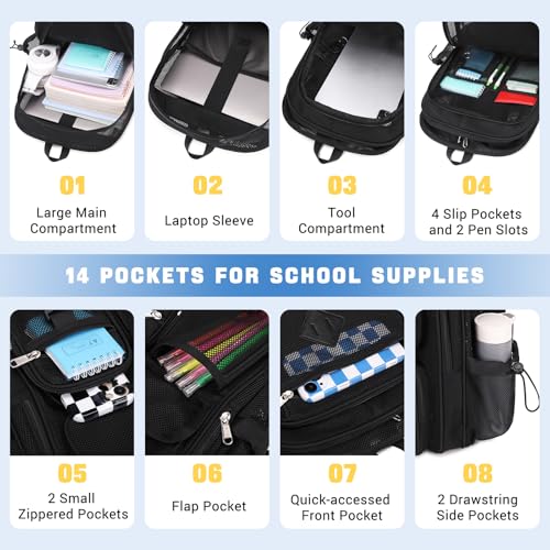 Heavy Duty Mesh Backpack - See-Through Net School & Travel Bookbag