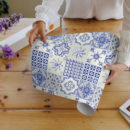 Neroli & Ylang Ylang Scented Drawer Liners - Portuguese Tile Pattern, 5 Pack