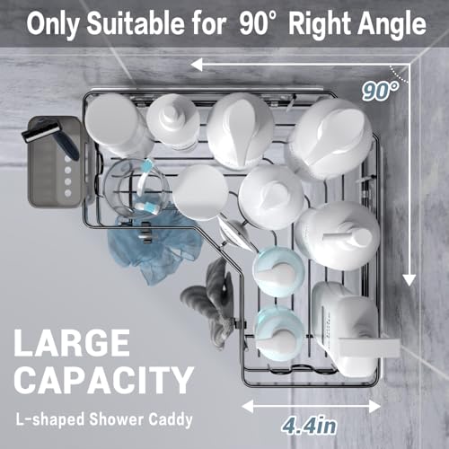 Corner Shower Caddy 2 Pack Adhesive Stainless Steel Shelves
