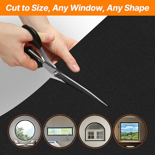 Portable Blackout Curtains 79x58 inches - No-Drill Window Blinds for Travel & Home