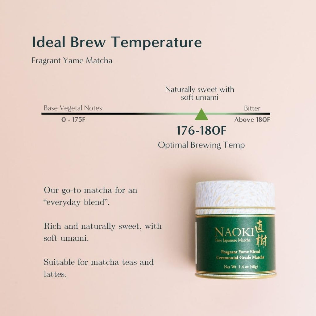 Naoki Matcha Green Tea Powder - Authentic Japanese First Harvest Yame Blend (40g / 1.4oz)