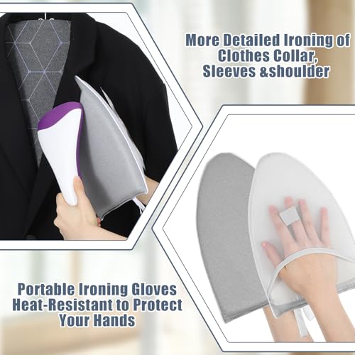 Hanging Ironing Pad and Steam Ironing Board with Protective Glove