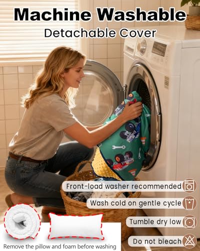 Toddler Nap Mat with Attached Pillow and Blanket for Daycare and Travel