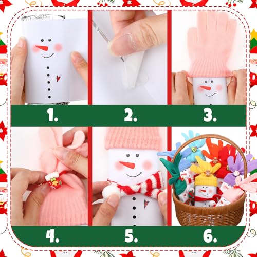 Christmas Snowman Candy Wrappers Kit DIY Holiday Chocolate Gift Set