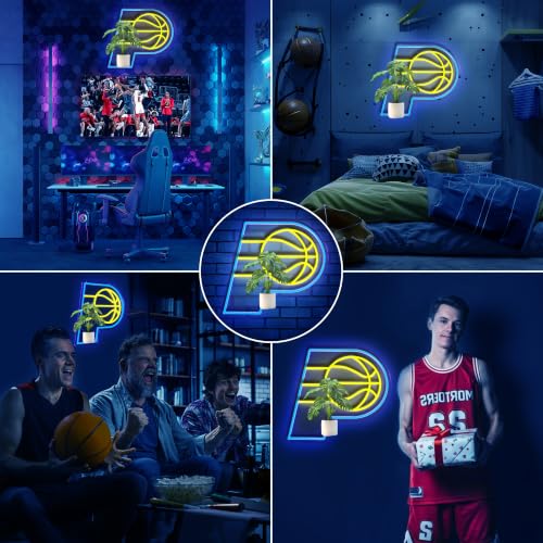 YANFEILO Basketball Team Logo Neon Sign Light Up LED Sign for Wall Decor - I’m So P You Are Here