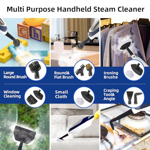 10-in-1 Steam Mop and Handheld Steam Cleaner with 11 Accessories