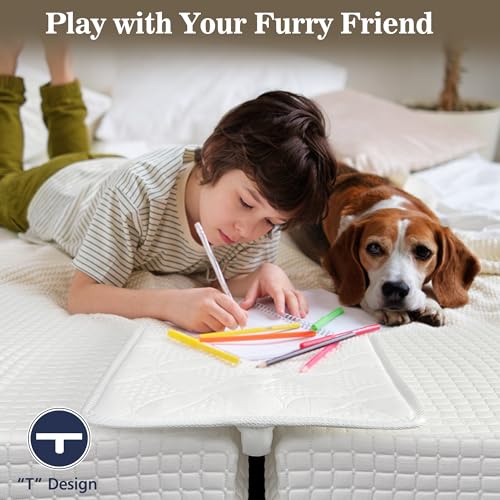Twin to King Bed Bridge Gap Filler - 75" x 12" Memory Foam Mattress Connector