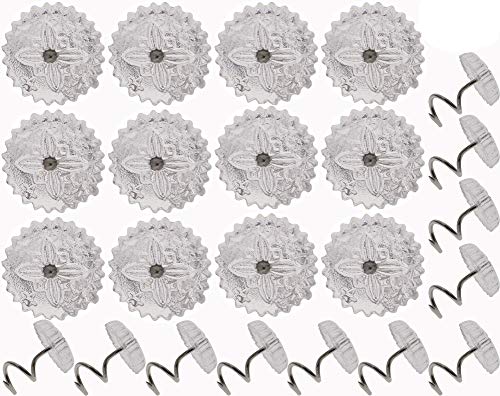 50 Pcs Clear Twist Pins for Upholstery & Slipcovers - 0.6 Inch