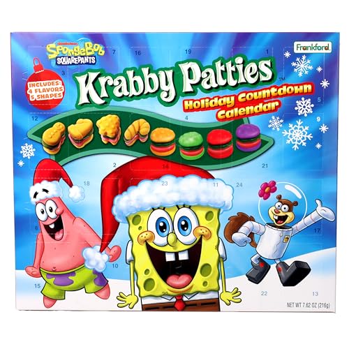 SpongeBob SquarePants Holiday Advent Calendar - 24 Days of Gummy Treats