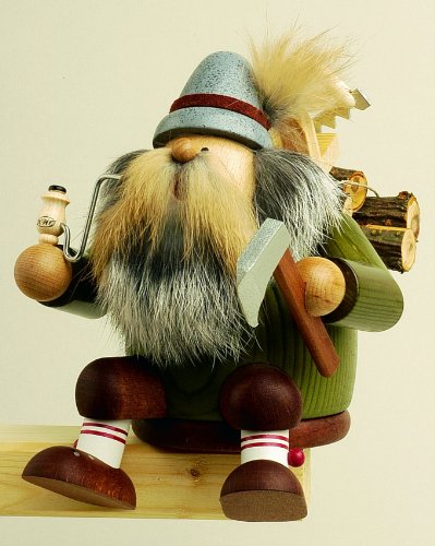KWO Sitting Lumberjack German Incense Smoker - Handcrafted in Germany