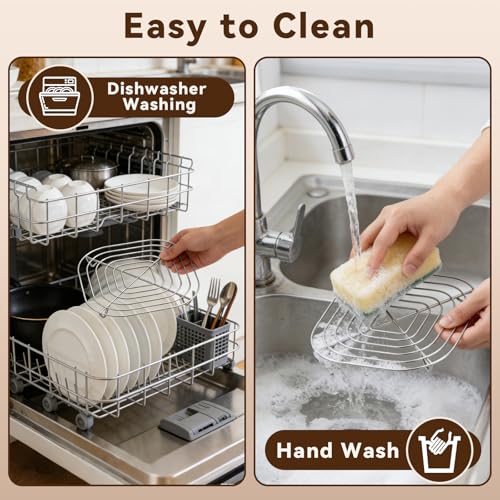 2-Piece Stainless Steel Air Fryer Crisper Rack Set for Glass Containers
