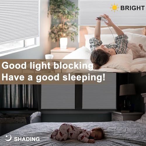 Cordless Blackout Cellular Shades - Thermal Insulating Honeycomb Blinds