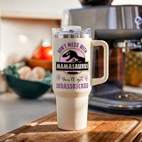 Mom 01 40oz Stainless Steel Coffee Tumbler - Perfect Gift for Mom from Daughter & Son