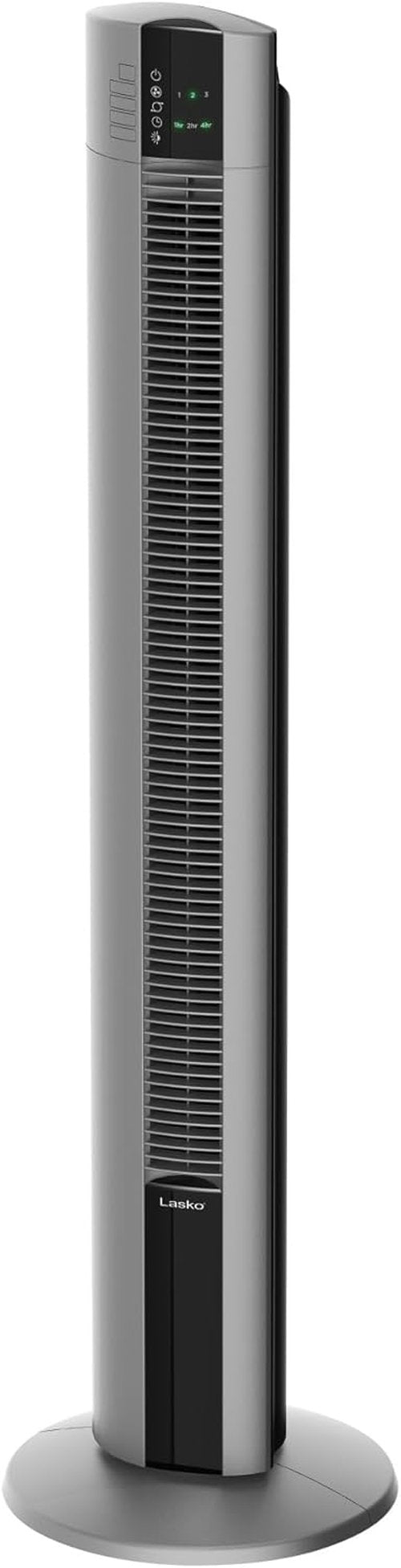 Lasko High-Velocity Tower Fan - Oscillating Design with Remote Control & Timer | 48" Gray, 3 Speeds