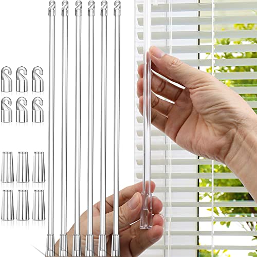 12-Inch Window Blind Tilt Wand Replacement with Hook - 6 Pack