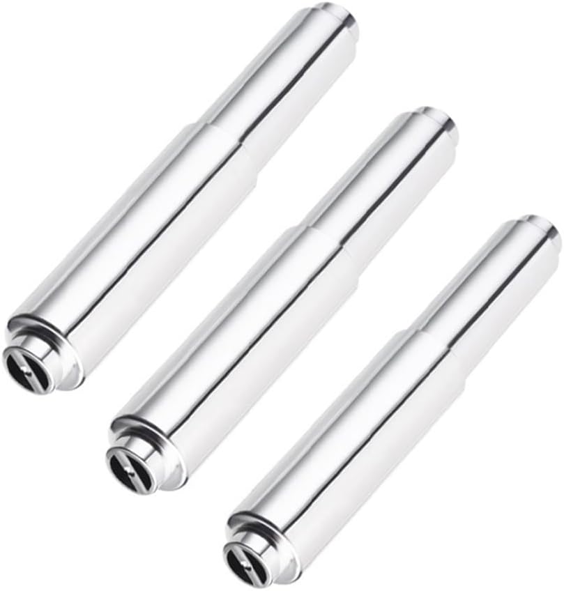 Uonlytech Adjustable Toilet Paper Holder - Spring Loaded Zinc Alloy Rod | Fits Most 6.49 Inch Rolls