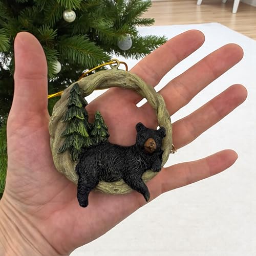 Black Bear Ornaments Set of 3 – Christmas Tree Decorations, The Joy Tree