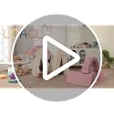10-Piece Modular Kids Play Couch, Convertible Foam Toddler Sofa Set