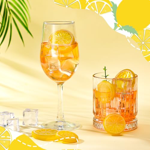30 Pcs Fake Lemon Slices - Realistic Artificial Fruit Decor