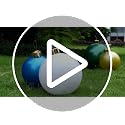 Pink Inflatable Decor Balls 22-inch - Large Outdoor Christmas & Party Ornaments, Reusable Garden & Wedding Decorations