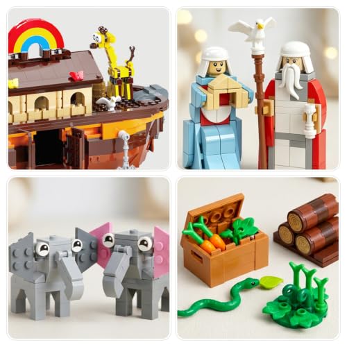 Noah’s Ark Advent Calendar 2026 - Kids 24 Days Religious Building Blocks Gift (OUXUNX)