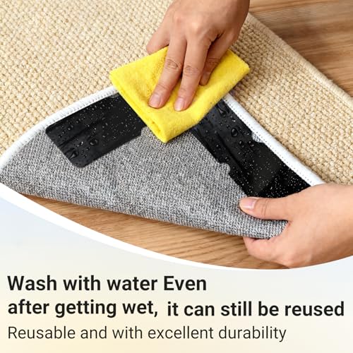 24-Pack Reusable Rug Grippers - Anti-Slip Rug Pads for Hardwood Floors