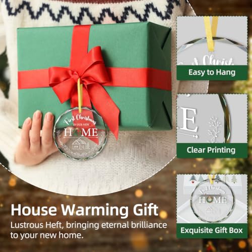 SICOHOME New Home Christmas Ornament 2026 - Housewarming Gift, Holiday Decor, Variation: Home a
