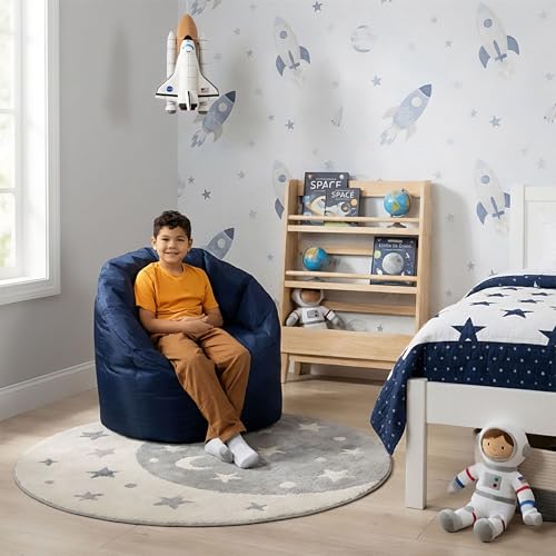 Structured Bean Bag Chair for Reading & Gaming - Durable Easy-Clean Seat