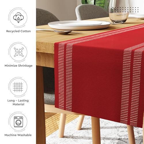 Encasa XO Fine Cotton Table Runner & Placemats Set 13"x54"