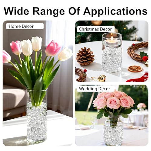 Clear Water Beads for Vases - 140,000 Floating Candle & Floral Fillers