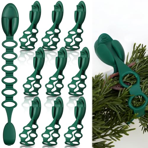 12 Pack Christmas Garland Hangers - Adhesive Silicone Wreath Hooks for Mantle
