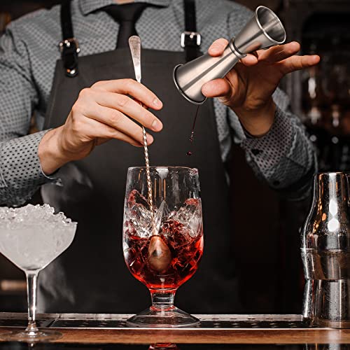 Yaomiao 18-Piece Stainless Steel Bar Jigger Set for Cocktails & Bartending