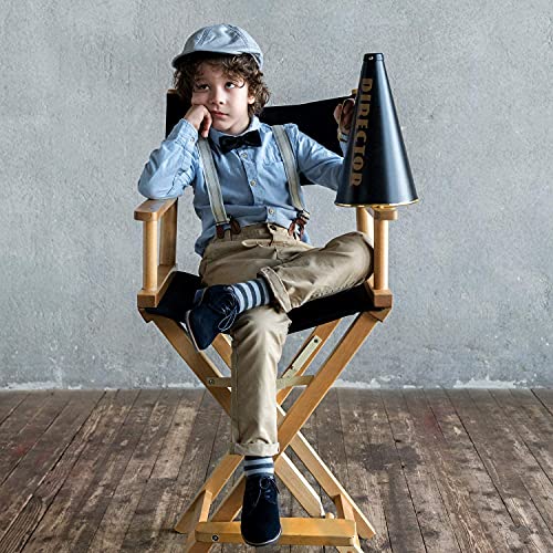 2-Set Director Chair Replacement Canvas Seat and Back Cover, Black