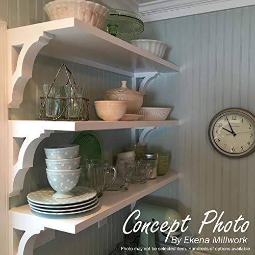 Ekena Millwork BKTW01X06X09AVAL Small Avila Wood Wood Brackets, 1 3/4"W x 6 1/2"D x 9"H , Alder