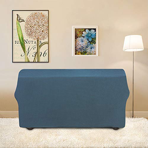 Stretch Loveseat Slipcover - Washable 1-Piece Protector for 2 Cushions