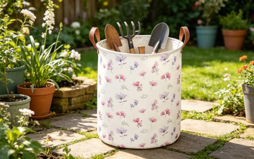 Waterproof Foldable Laundry Basket - 19.7-Inch Collapsible Hamper