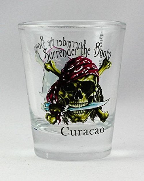 Curacao Pirate "Surrender the Booty" Shot Glass