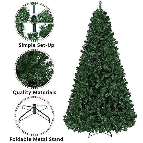 7.5ft Unlit Artificial Christmas Spruce Tree with 1346 Hinged Tips