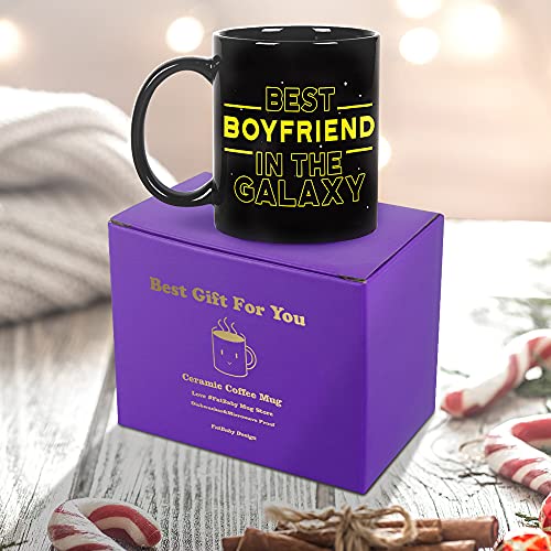 Best Boyfriend in the Galaxy Coffee Mug - 11oz Funny Valentine's Day Gift, Fatbaby