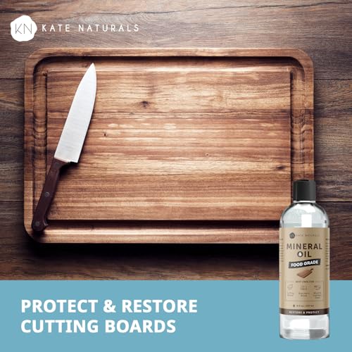 Food Grade Mineral Oil for Wood Cutting Board & Butcher Block, 8 oz