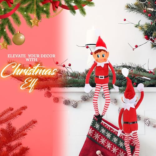 12-Inch Poseable Christmas Naughty Elf Girl Plush Doll & Novelty Toy