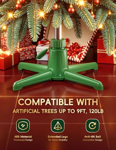 Musical 360-Degree Rotating Christmas Tree Stand with Remote Control