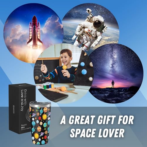 Space Lover Travel Tumbler - 20oz Stainless Steel Planet Gift