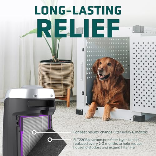 True HEPA Air Purifier Replacement Filter with Pet Treatment