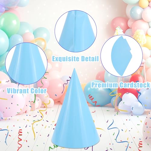 Party Cone Hats for Adults and Kids - Bulk Birthday Headwear Supplies