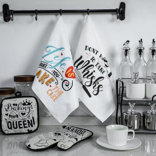 Christmas Baking Gifts Set for Women - Baking Queen Edition - 6 Pcs Holiday Kitchen Decor